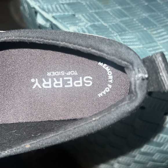 Sperry Black Sneakers with Tan Laces - Picture 3 of 5